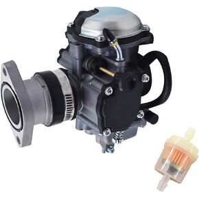 Carburetor Carb Replacement for Yamaha Wolverine 350 YFM350FX 1996-2005 Replacement for Yamaha 350 1999 with Intake Tube Boot