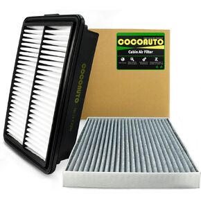 Engine Cabin Air Filter Kit for Kia Forte 2019-2024, Hyundai Elantra 2017-2020, Elantra GT 2018-2020, Forte5 2020-2024, selected models Replace 97133F2000 28113F2000