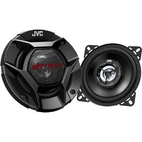 JVC CS-DR421 4" Inch Car Speakers, 220 Watts of Power, 110 Watts Each, 2-Way Coaxial, Built Tough, Perfect Factory OEM Replacements, Sold in Pairs