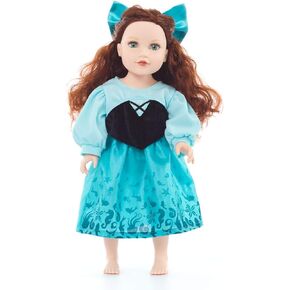 Little Adventures Mermaid Princess Day Doll Dress - Doll Not Included - Machine Washable Child Pretend Play and Party Doll Clothes with No Glitter