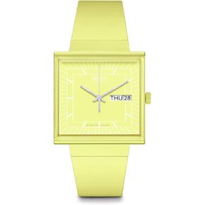 Swatch Unisex Casual Watch Yellow Bioceramic Quartz WHAT IF?…LEMON