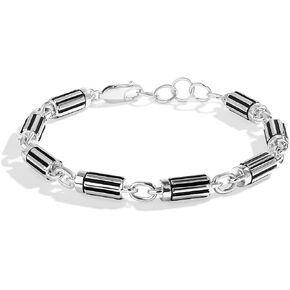 Jewelili Star Wars™ Fine Jewelry Dark Armor Men's Bracelet, Sterling Silver