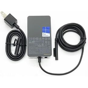 65W Surface Pro Charger, for Microsoft Surface Pro 9, 8, 7+, 7, 6, 5, 4, 3, X, Laptop 5, 4, 3, 2, 1, Studio, Book 3, 2, 1, Go 3, 2, 1