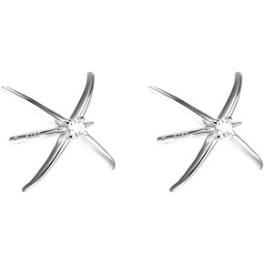 Dainty Star Burst Small Stud Earrings for Women Girls Cartilage 925 Sterling Silver Pin Cubic Zirconia Crystal Starburst Studs Earring Cute Jewelry Gifts Hypoallergenic