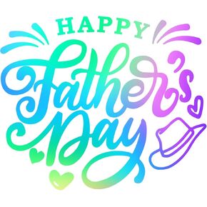 1×Happy Father's Day Quote Car/Home/Laptop/Computer/Truck/Bumper Sticker Decal Retail Display Window Decal Self-adhesive Daddy Sticker, Gift for Dad, Fathers Day Decor for DIY Fathers Day(Blue) in Kuwait