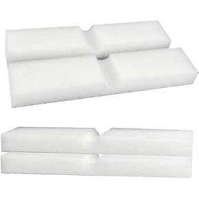 Aquarium Bio Sponge Replacement White Foam Filter Pads Fits Fluval FX4 / FX5 / FX6 (4 Pack)
