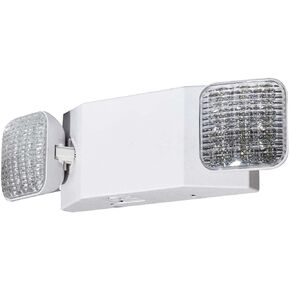 LED Emergency Lights with Battery Backup, Commercial Emergency Light, Two Heads Adjustable Home Power Outage Emergency Lighting Fixtures, 120-277V AC, UL Certified