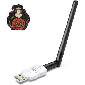 Class 1 Long Range Bluetooth Adapter for PC, QGOO USB Bluetooth Adapter for PC 5.3+EDR, Bluetooth Dongle Bluetooth Receiver Support Windows10/8.1/8/7（white-114）