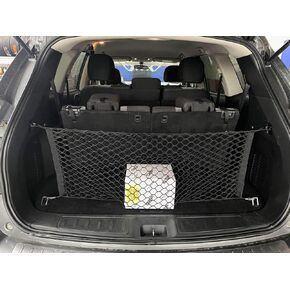 Envelope Style Automotive Elastic Trunk Mesh Cargo Net for Nissan Pathfinder 2013-2021 - Premium Trunk Organizer and Storage - Luggage Net for SUV - Best Car Organizer for Nissan Pathfinder