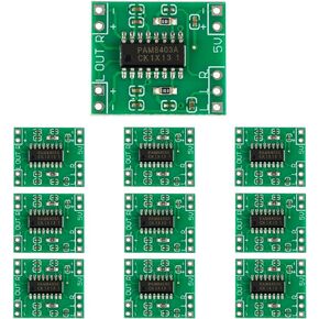 PAM8403 Ultra Mini Digital Power Amplifier Board 2×3W Class D 2.5-5V Input can be Powered by USB(Pack of 10 pcs)