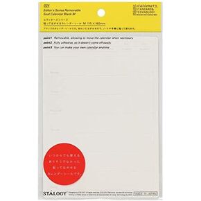 Nitoms Seal STALOGY Stuck to Peel Off Calendar Seal Weekly S2403 M