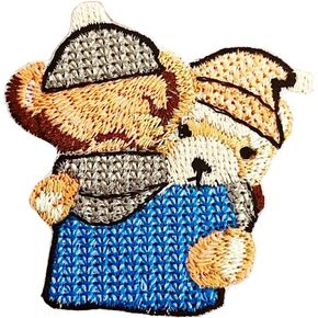 PLpatch Cute Doll Bear Love Bear Patches Cute Cartoon logo1 Patches Sew Iron on Embroidered Applique Badge Sign Patch Clothing Costume (Doll Bear-No.1)