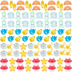 120 قطعة من الراتينج الصغير لحورية البحر وسمك القرش الصغير مجسمات الحوت دمية زخرفة أصائص زرع تزيين الكيك دلايات يدوية ذاتية الصنع in Kuwait