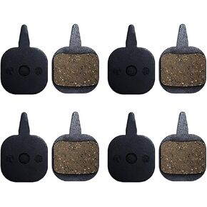 4 Pairs Bicycle Bike Disc Brake Pads Resin Semi-Metallic 4mm Thickness Compatible with Tektro IO Mountain Bike Replacement Parts Set