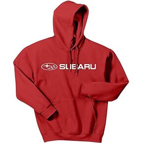 Subaru Logo Red Basic Hoodie Sweatshirt Forester Impreza WRX STI Ascent Outback Legacy Crosstrek BRZ