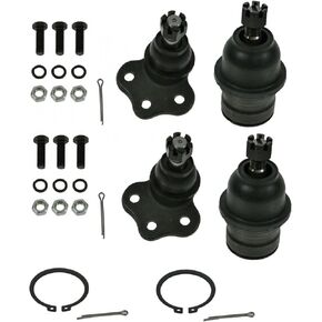 Front Upper & Lower Ball Joints Kit Set of 4 for Dodge Dakota Durango 4WD