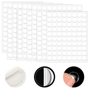 700 Pcs Double-Sided Adhesive Dots, 10mm Double Sided Sticky Dots Stickers, Round Acrylic No Traces Strong Adhesive Sticker Waterproof Dot Sticker for Craft DIY Art Office Supply