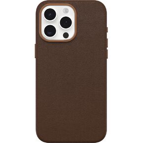 OtterBox iPhone 15 Pro Max Symmetry Series Cactus Leather for MagSafe - Rich Adobe (Brown), Snaps to MagSafe, Ultra-Sleek, Raised Edges Protect Camera & Screen
