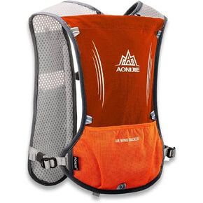 AONIJIE 5L Running Hydration Vest Pack with 9 Safety Pockets Adjustable & Lightweight Hydration Backpack for Marathon Race Hiking Cycling