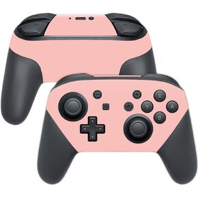 MightySkins Skin Compatible with Nintendo Switch Pro Controller - Solid Blush | Protective, Durable, and Unique Vinyl Decal wrap Cover | Easy to Apply, Remove, and Change Styles | Made in The USA