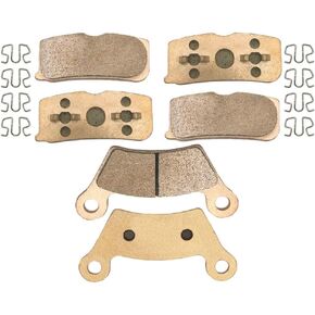 Motorcycle Front Rear Sintered Copper Alloy Disc Brake Pad Compatible with Can-Am Spyder RS SE5/SM5/Phantom Black 08-09 FA474F FA473R