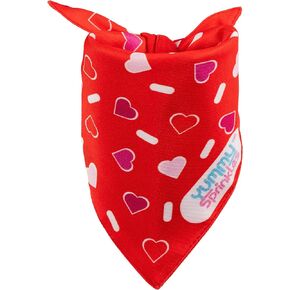 Cute Large/X-Large Pastel Pink Dog Bandana for Boy and Girl Dogs by Yummy Sprinkles | Birthday Dog Rainbow Sprinkles Bandana | Spring and Summer Dog Bandana Accessory Boy/Girl | Washable in Saudi Arabia