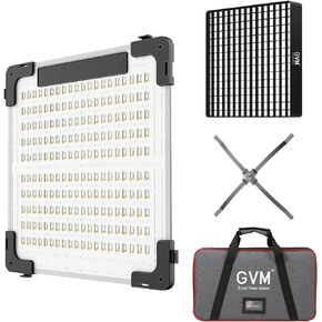 GVM 100W RGB Flexible Led Video Light, 2000K~10000K, Flexible Folding LED Panel Light, 16 Lighting FX with Soft Box, APP Control GVM Lighting for Photography