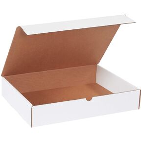 BOX USA BML16123 Literature Mailers, 16" x 12" x 3", White (Pack of 50)