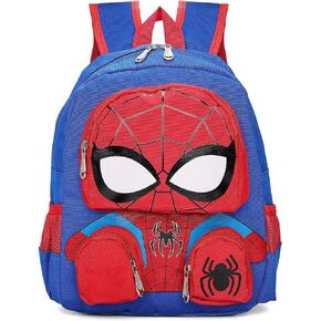 Cartoon Spider-man Backpack - 13 Inch 3D Spider Kids Backpack Cartoon Backpack Lightweight Waterproof Kids Backpack Easter Gift for children aged 3 years and above