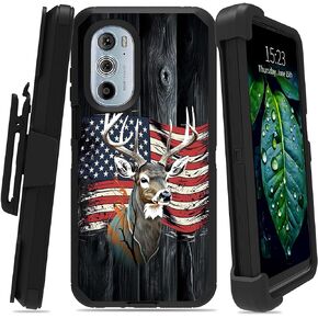 for iPhone 14 Pro Max Holster Case with Belt Clip Kickstand Screen Protector Deer Theme Design Phone Case for iPhone 14 Pro Max Case 6.7" Durable Rugged Shockproof Cover
