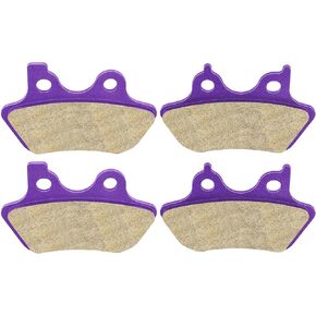 SCITOO Carbon Fiber Brake Pads Fit for 00 01-04 Dyna, 01-06 for Fatboy, 00 01-03 05 Heritage/Night, 00-02 Softail