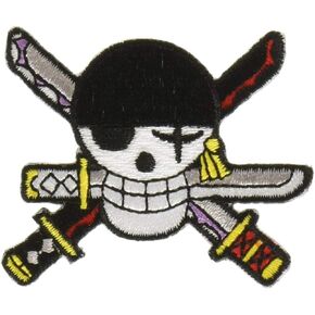 One Piece Zoro New World Skull Patch Anime Patches