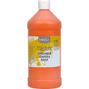 Handy Art Little Masters Washable Paint 32 ounce, Orange, 1 Quarts (Pack of 1)