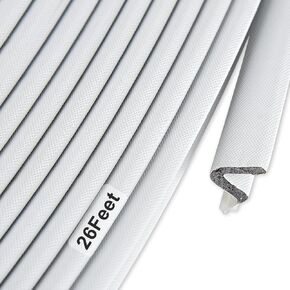 باب أبيض الطقس تجريد عازل للصوت الغبار شريط ختم الباب 40 قدم للأبواب والنوافذ استبدال الإطار على شكل حرف V أختام تركيب فتحة بطاقة الرغوة in Kuwait