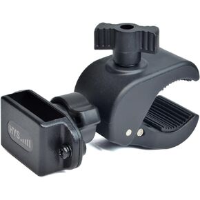 HYS Heavy-Duty Motorycle Walkie Talkie Mount - Bike Handheld Ham Radio Holder Handlebar Clamp (0.79-1.97inchs) - Universal Two Way Radio with Clip Holder Mount for Bike Motobike ATVs MTBs Golf carts