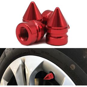 4PCS Car Tire Valve Cap with Universal Tire Trim Accessories and Dust Proof Tire Cover Suitable for Cars Trucks SUVs and Motorcycles.(Black)