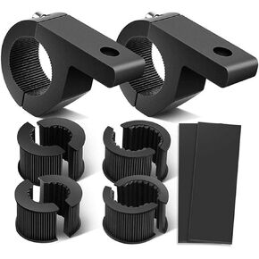 Light Bar Mounts, 2 PCS UTV Motorcycle Mounting Bracket,Fit on 0.75"/1"/1.25" Roll Cage Bull Bar Roof Rack