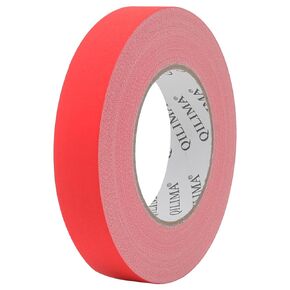 Gaffers Tape Red 1" X 60 Yards Per Roll Professional Grade Premium Gaffer, Residue Free, Easy to Tear