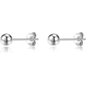 ToHeart Stud Ball earrings Women Hypoallergenic Gold Flat Back Stud Earrings