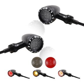 Universal Motorcycle Rear LED Turn Signals 12V Brake Tail Lights Running Lights for Harley Sportster Iron 1200 Softail Yamaha Victory Kawasaki Suzuki Chopper Bobber