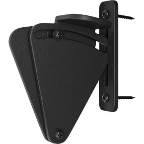 WINSOON Barn Door Lock Hardware Black Steel Sliding Privacy Latch for Closet Shed Pocket Doors Wood Gates - Black