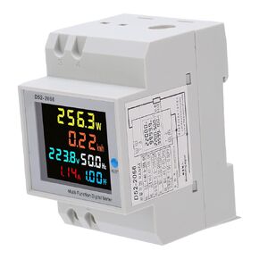D52‑2066 Household Watt‑Hour Meter Smart Single Phase Energy Meter LCD Display Electric Meter 6 Parameters Multimeter Ammeter Voltmete AC40.0300.0V