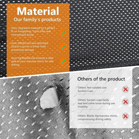 Side Window Sun Shade for Semi Trucks, 19.7×23.6inch Car Window Shades for Freightliner, Volvo VNL, and International Trucks - Semi Truck Accessories,UV Protection, and Privacy Enhancement in Saudi Arabia