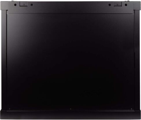 Navepoint 9U Deluxe IT خزانة حائطية مثبتة على الحائط مقاس 19 بوصة رف شبكة الخادم مع قفل باب مثقوب أسود مع/أرفف in Saudi Arabia