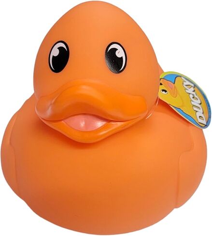 Big Rubber Ducky Collectible Mix (5.5") Colorful Selection: Red, Orange, Green, Blue, Yellow and Pink. Perfect for Ducking (Yellow) in Saudi Arabia