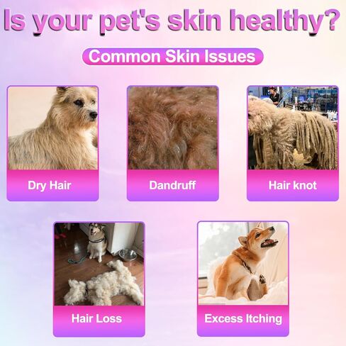 أوميغا الجلد والمعطف مكملات مضغ لينة للكلاب، مضغ صحة الجلد للكلاب، والحساسية وتخفيف الحكة - ملحق الجلد والمعطف، والحد من تساقط، زيت السمك أوميغا 3، شعر صحي لامع ناعم in Kuwait