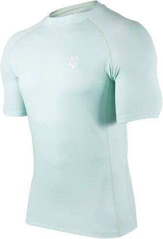 قمصان السباحة ADOREISM بأكمام قصيرة للرجال سريعة الجفاف بعامل حماية من أشعة الشمس 50+ للحماية من الشمس للرجال in Kuwait