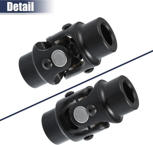ACROPIX Universal 3/4" Round x 3/4" Round Steering U-Joint Coupler Replacement Black - Pack of 1 in Saudi Arabia