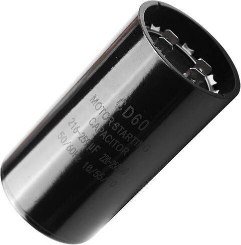 216-259 uf/MFD 220-250 VAC ±20% CD60 Round Motor Start Capacitor 50/60 Hz AC Electric Motor Universal Fit for AC Motor Run or Fan Start and Cool or Heat Pump Air Conditioner by Kotoysoo in Kuwait