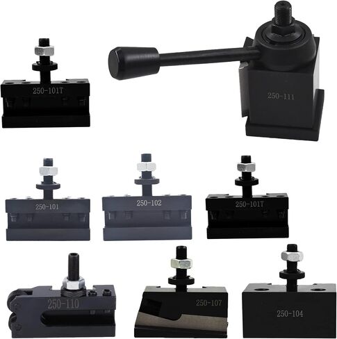 8Pcs 250-111 Quick Change Tool Post Set AXA Wedge Type Tool Post Set Swing Dia 12 Inch in Saudi Arabia